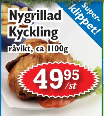 T-jarlen Nygrillad kyckling erbjuda
