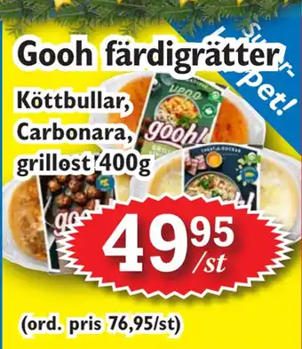 T-jarlen Gooh färdigrätter erbjuda