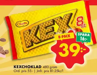 ÖoB Kexchoklad erbjuda