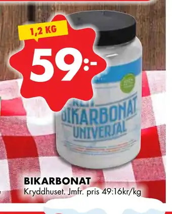 ÖoB Bikarbonat erbjuda