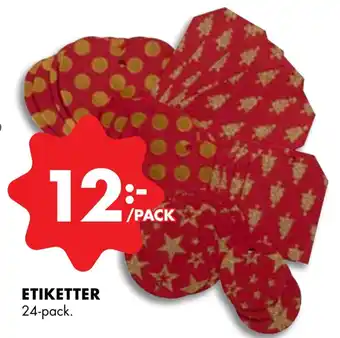 ÖoB Etiketter erbjuda