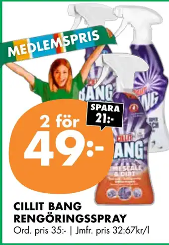 ÖoB Cillit bang rengöringsspray erbjuda