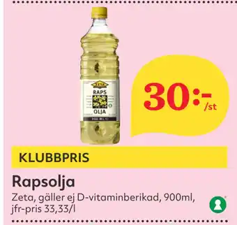 Hemköp Rapsolja erbjuda