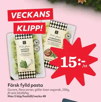 Hemköp Färsk fylld pasta erbjuda