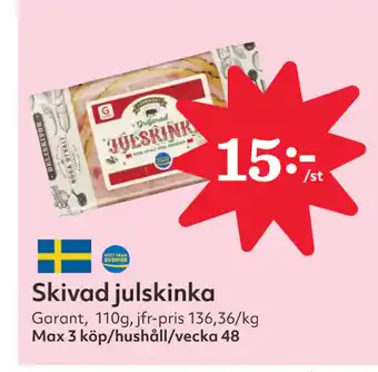 Hemköp Skivad julskinka erbjuda