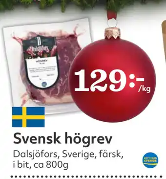 Hemköp Svensk högrev erbjuda