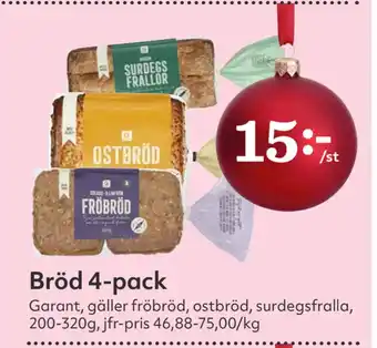Hemköp Bröd 4-pack erbjuda