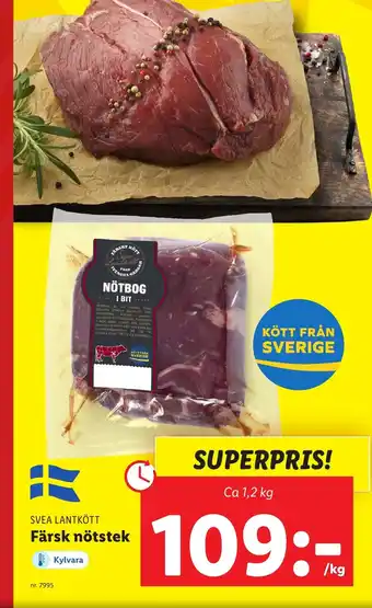 Lidl SVEA LANTKÖTT Färsk nötstek erbjuda