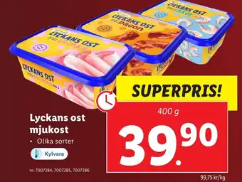 Lidl Lyckans ost mjukost erbjuda