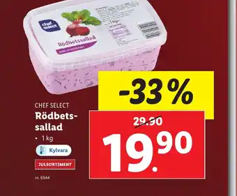 Lidl CHEF SELECT Rödbets-sallad erbjuda