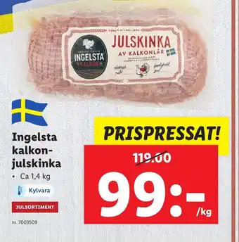 Lidl Ingelsta kalkon-julskinka erbjuda