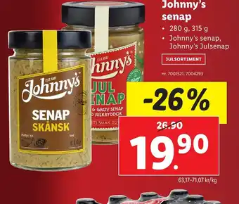 Lidl Johnny's Senap erbjuda