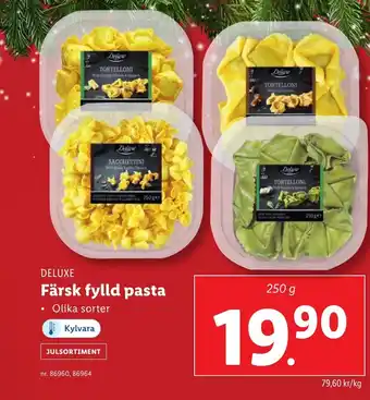 Lidl DELUXE Färsk fylld pasta erbjuda
