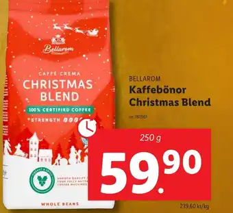 Lidl BELLAROM Kaffebönor Christmas Blend erbjuda