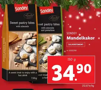 Lidl SONDEY Mandelkakor erbjuda