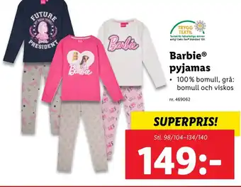 Lidl Barbie® pyjamas erbjuda