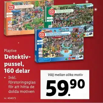 Lidl Playtive Detektiv-pussel, 160 delar erbjuda