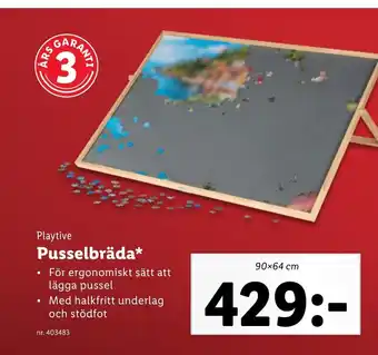 Lidl Playtive Pusselbräda erbjuda