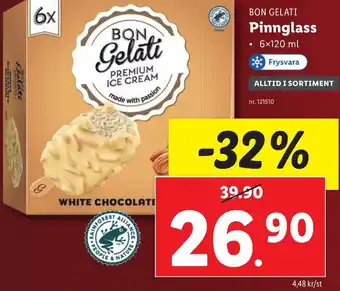 Lidl BON GELATI Pinnglass erbjuda