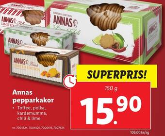 Lidl Annas pepparkakor erbjuda