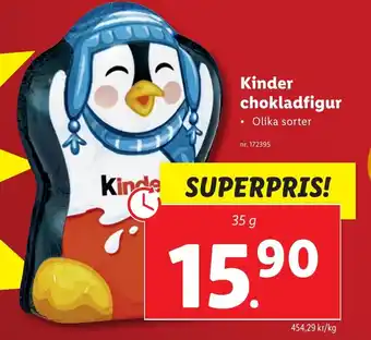 Lidl Kinder chokladfigur erbjuda