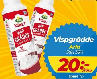 Matrix Butikerna Vispgrädde Arla erbjuda