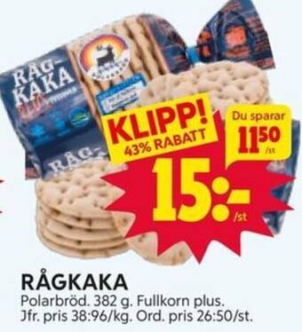 Ica Hajen Lagpris RÅGKAKA erbjuda