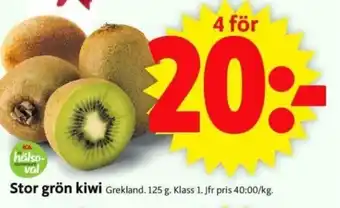 ICA Supermarket Stor grön kiwi erbjuda