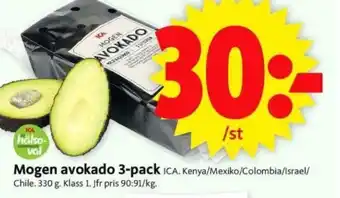 ICA Supermarket Mogen avokado 3-pack ICA erbjuda