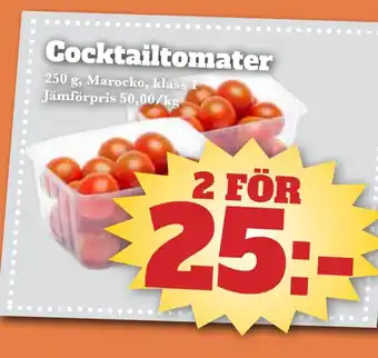 Bonum Matmarknad Cocktailtomater erbjuda