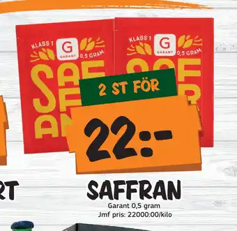 Bazaar Food market Saffran erbjuda