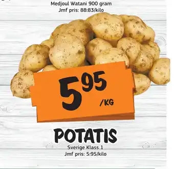 Bazaar Food market Potatis erbjuda