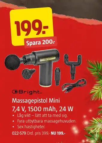 Jula Massagepistol mini erbjuda