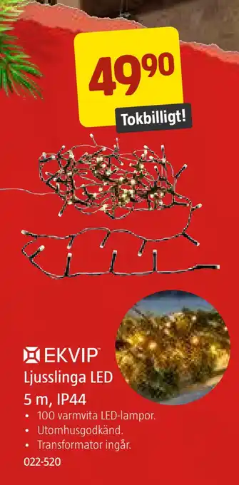 Jula Ljusslinga led 5 m, ip44 erbjuda
