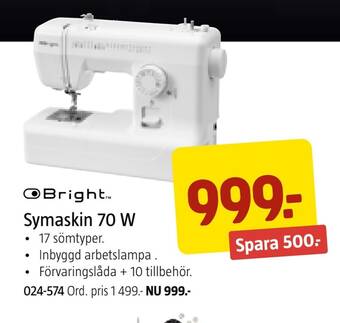 Jula Symaskin 70 w erbjuda