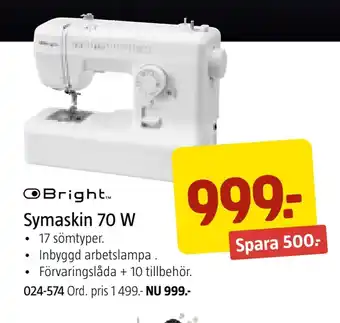 Jula Symaskin 70 w erbjuda