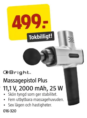 Jula Massagepistol plus 11,1 v, 2000 mah, 25 w erbjuda