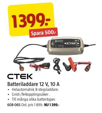 Jula Batteriladdare 12 v, 10 a erbjuda