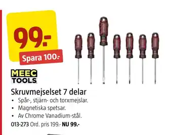 Jula Skruvmejselset 7 delar erbjuda