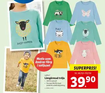 Lidl Lupilu Långärmad tröja erbjuda