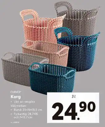 Lidl Curver Korg 3l erbjuda