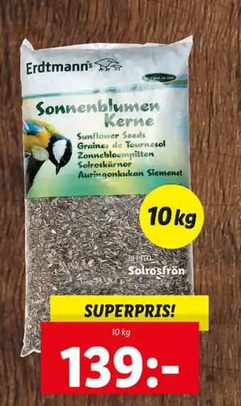 Lidl Pepito Solrosfrön 10kg erbjuda