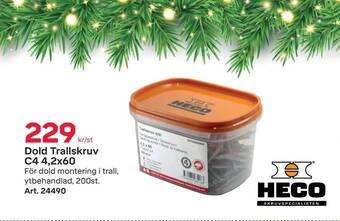 Byggmax Dold trallskruv c4 4,2x60 erbjuda