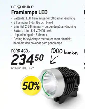 thansen Framlampa led erbjuda