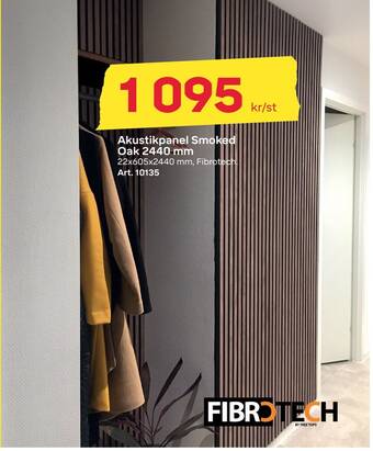 Byggmax Akustikpanel smoked oak 2440 mm erbjuda