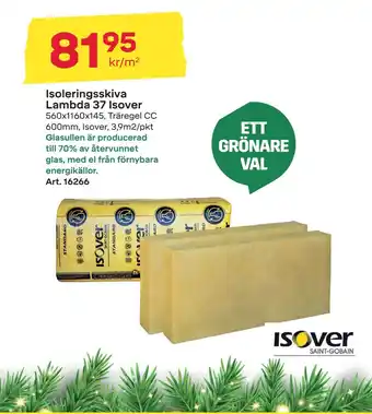 Isoleringsskiva lambda 37 isover