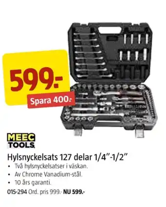 Jula Meec tools hylsnyckelsats erbjuda