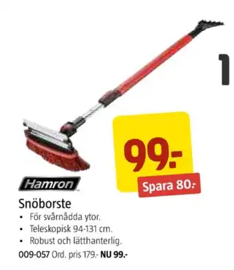 Jula Hamron snöborste erbjuda