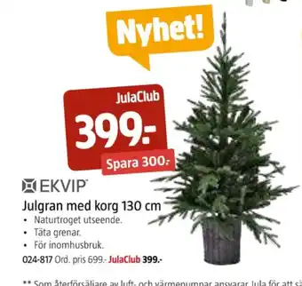 Jula Ekvip julgran erbjuda