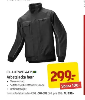 Jula Bluewear arbetsjackor erbjuda